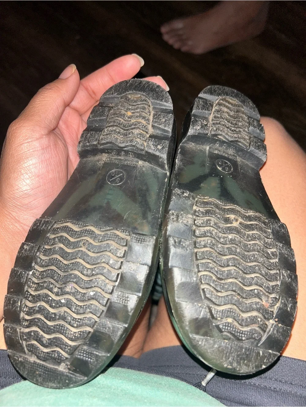 🌼2 for $5🌼 Kids Waterproof Rain Boots in Teal Shark Print